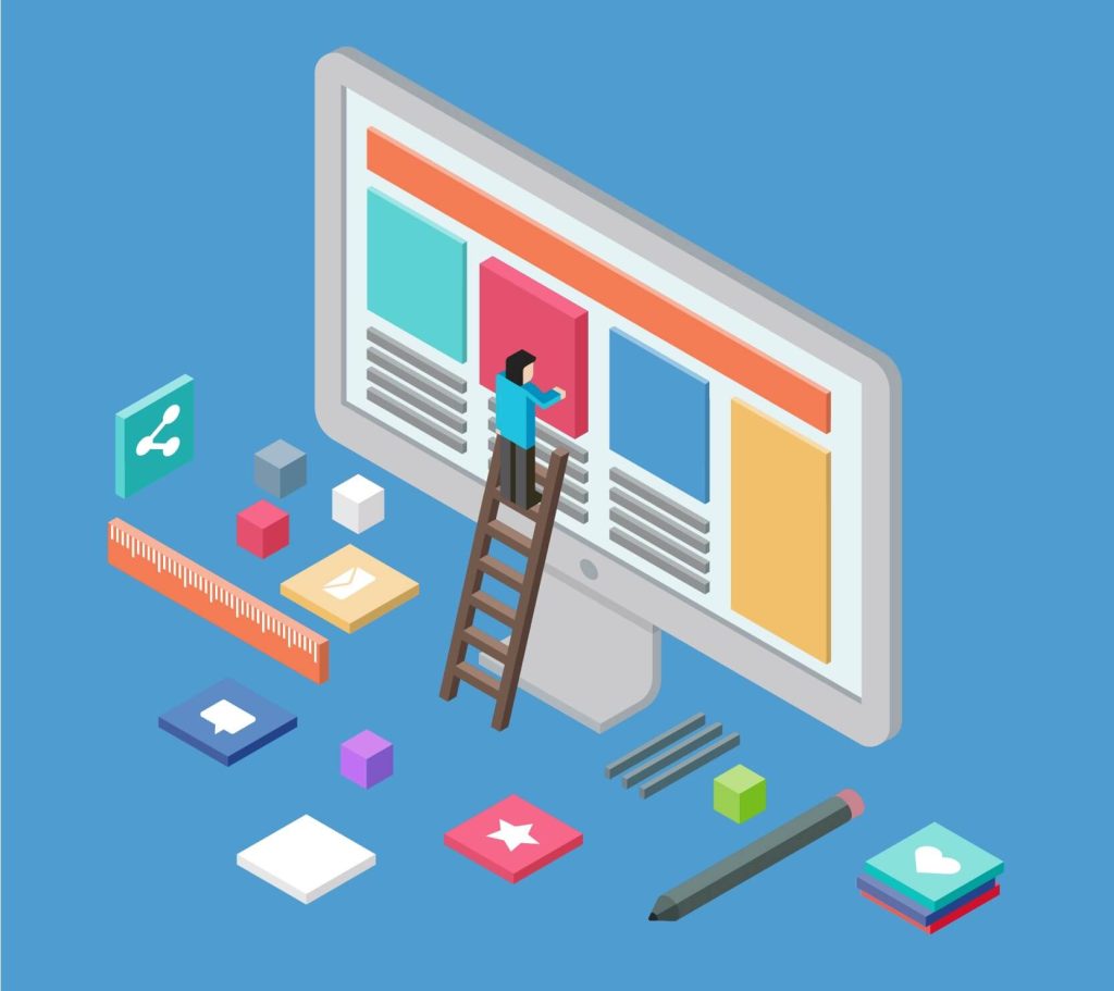 Foto de diseño de página web corporativa