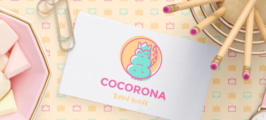 logo final de Cocorona, un diseño muy trabajado.