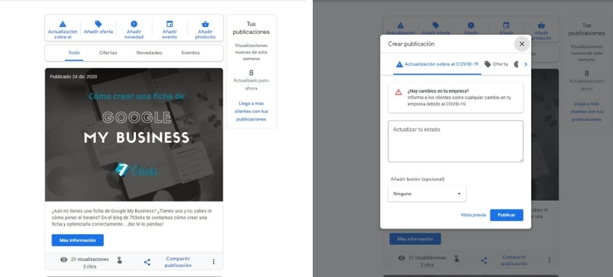 editar y subir publicaciones de google my business